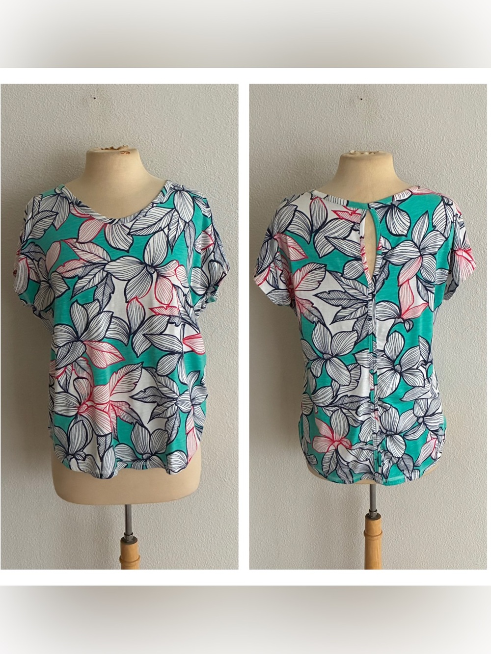 Talbots floral tee